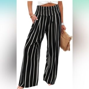 Women’s high waisted wide leg palazzo pants